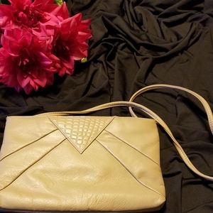Woman's beige bag